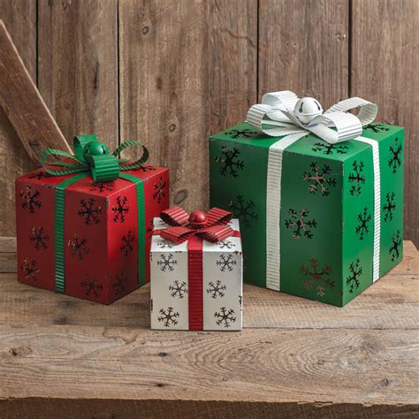 nostalgicsmall metal christmas gift box|Christmas Metal Present Boxes .